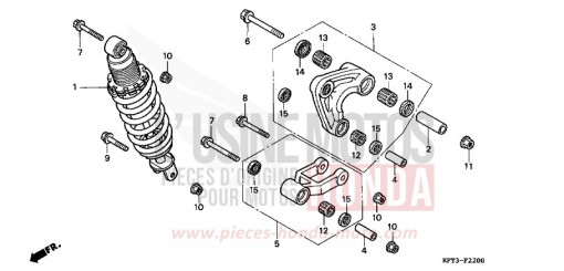 KISSEN, HINTEN CLR125W de 1998